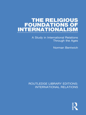cover image of The Religious Foundations of Internationalism